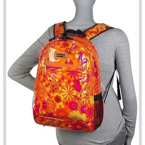 Hadaki Cassandra Paisley Cool Coated Backpack‎ Metal Feet New Without Tag